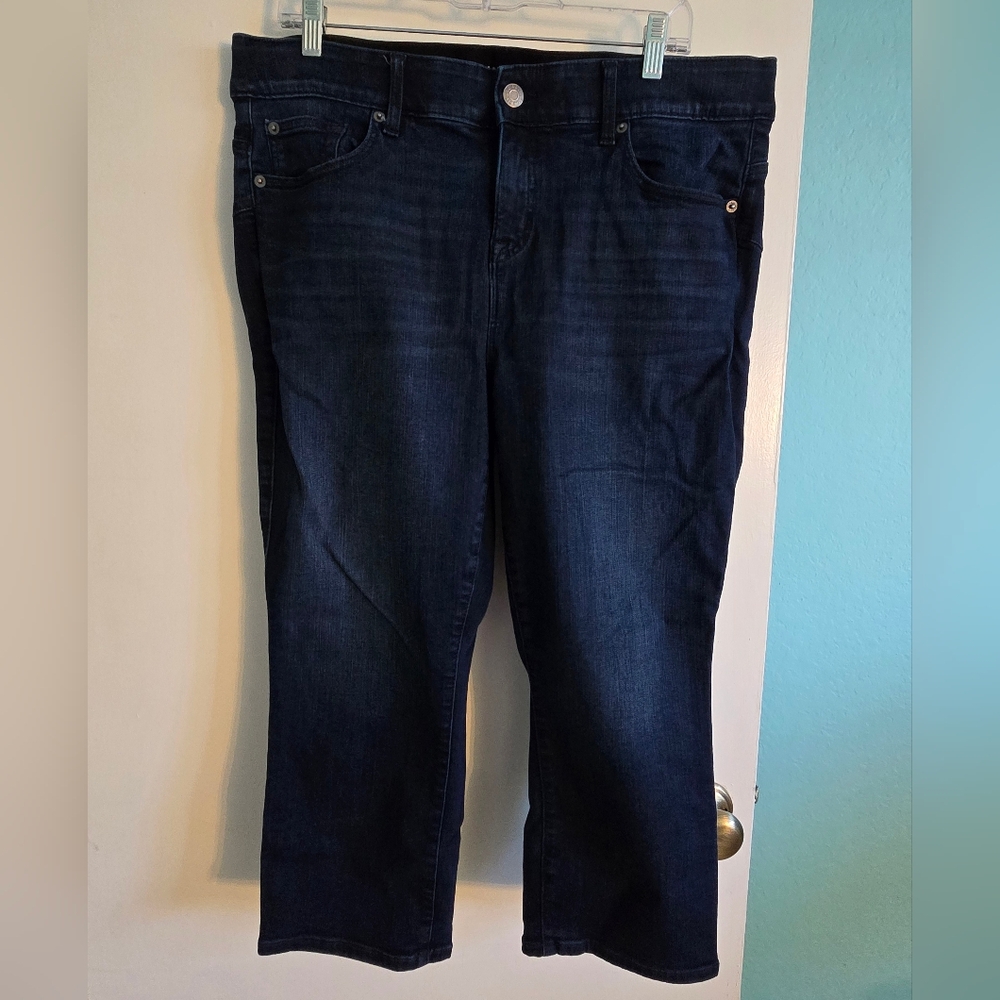 Torrid Dark Blue Cropped Skinny Jeans Size 18